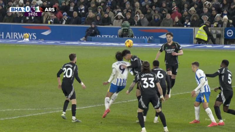 Vitatható tizenegyessel állította vissza az egyenlítést a Brighton, így az Arsenal ismét elveszítette a fontos pontokat.